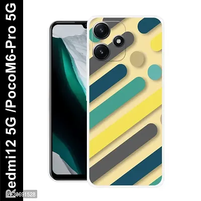 Redmi 12 5G Poco M6 Pro 5G Cover Camera Protection Shockproof BumperEdge 360 Degree Protection TPU And PC  Back Case Cover-thumb0