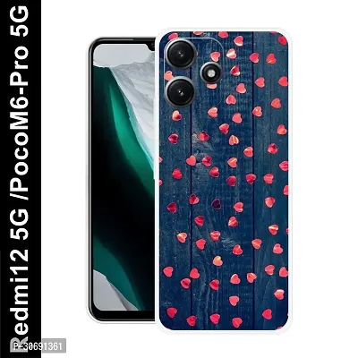 Redmi 12 5G Poco M6 Pro 5G Cover Camera Protection Shockproof BumperEdge 360 Degree Protection TPU And PC  Back Case Cover-thumb0