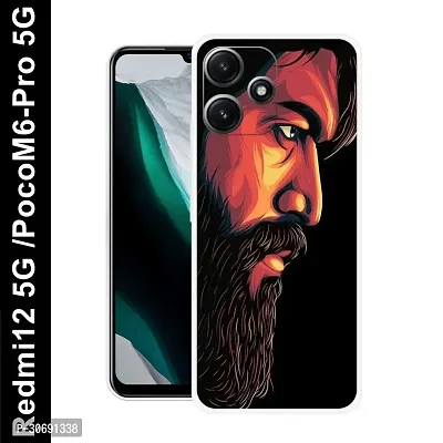 Redmi 12 5G Poco M6 Pro 5G Cover Camera Protection Shockproof BumperEdge 360 Degree Protection TPU And PC  Back Case Cover-thumb0