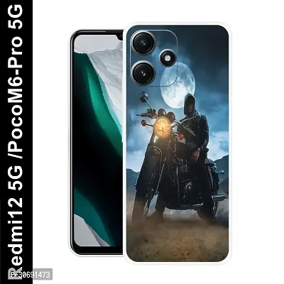 Redmi 12 5G Poco M6 Pro 5G Cover Camera Protection Shockproof BumperEdge 360 Degree Protection TPU And PC  Back Case Cover-thumb0