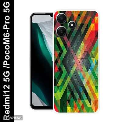 Redmi 12 5G Poco M6 Pro 5G Cover Camera Protection Shockproof BumperEdge 360 Degree Protection TPU And PC  Back Case Cover-thumb0