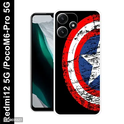 Poco M6 Pro 5G Cover Camera Protection Shockproof BumperEdge 360 Degree Protection TPU And PC  Back Case Cover