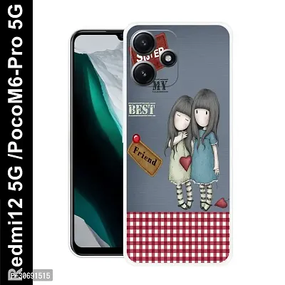 Redmi 12 5G Poco M6 Pro 5G Cover Camera Protection Shockproof BumperEdge 360 Degree Protection TPU And PC  Back Case Cover-thumb0