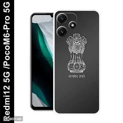 Redmi 12 5G Poco M6 Pro 5G Cover Camera Protection Shockproof BumperEdge 360 Degree Protection TPU And PC  Back Case Cover-thumb0