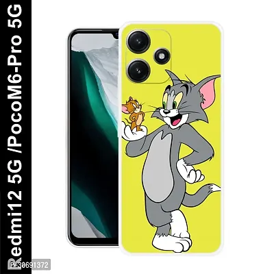 Redmi 12 5G Poco M6 Pro 5G Cover Camera Protection Shockproof BumperEdge 360 Degree Protection TPU And PC  Back Case Cover-thumb0