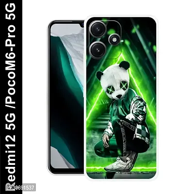 Redmi 12 5G Poco M6 Pro 5G Cover Camera Protection Shockproof BumperEdge 360 Degree Protection TPU And PC  Back Case Cover-thumb0