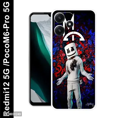 Redmi 12 5G Poco M6 Pro 5G Cover Camera Protection Shockproof BumperEdge 360 Degree Protection TPU And PC  Back Case Cover-thumb0