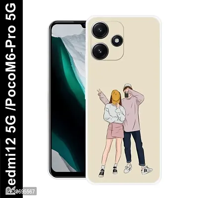 Poco M6 Pro 5G Cover Camera Protection Shockproof BumperEdge 360 Degree Protection TPU And PC  Back Case Cover-thumb0