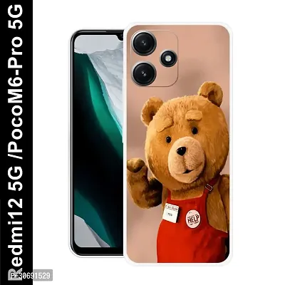 Redmi 12 5G Poco M6 Pro 5G Cover Camera Protection Shockproof BumperEdge 360 Degree Protection TPU And PC  Back Case Cover-thumb0