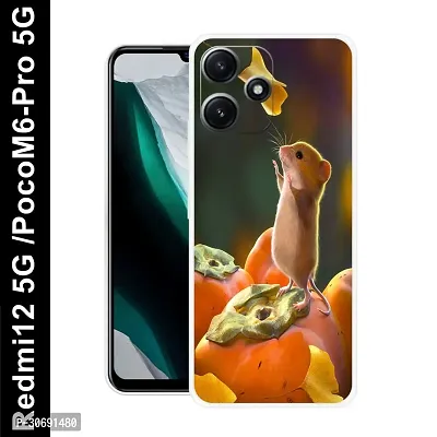 Redmi 12 5G Poco M6 Pro 5G Cover Camera Protection Shockproof BumperEdge 360 Degree Protection TPU And PC  Back Case Cover-thumb0