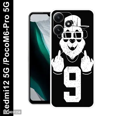 Redmi 12 5G Poco M6 Pro 5G Cover Camera Protection Shockproof BumperEdge 360 Degree Protection TPU And PC  Back Case Cover-thumb0