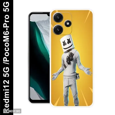 Redmi 12 5G Poco M6 Pro 5G Cover Camera Protection Shockproof BumperEdge 360 Degree Protection TPU And PC  Back Case Cover-thumb0