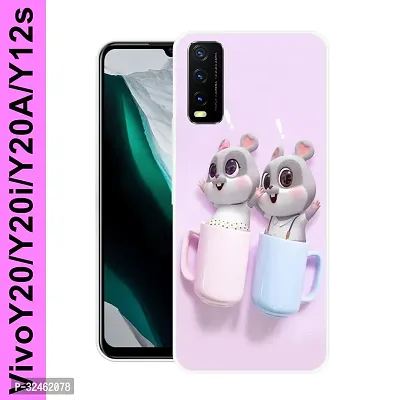 Stylish Silicon Back Cover for Vivo Y20-thumb0