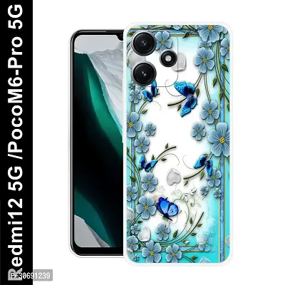 Redmi 12 5G Poco M6 Pro 5G Cover Camera Protection Shockproof BumperEdge 360 Degree Protection TPU And PC  Back Case Cover