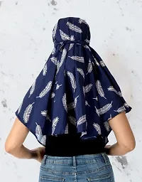 Sun Protection Rayon Cotton Innovative Scarf Cum Mask With Cap To Cover Face  Cotton Mask - Printed Pattern For Womens And Girls Stylish Scarf Winter,  Summer And Rain-thumb3