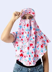 Long Scarf Cum Mask With Rayon Cotton Adjustable Size Winter, Summer And Rain Usable for vehicle Driver Girl  Women With Universal adjustable-thumb1