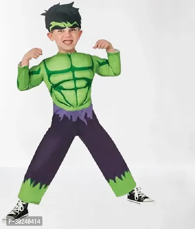 GREENR JOY Fabric Hulk Superhero Costume For Kids Halloween Dress Fancydress Birthday Gift