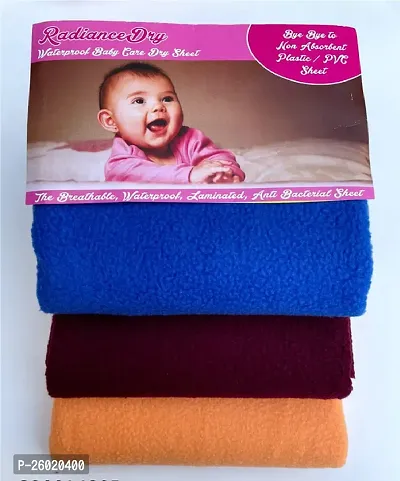 Comfortable Multicoloured Cotton Crib Baby Bedsheet Pack Of 3