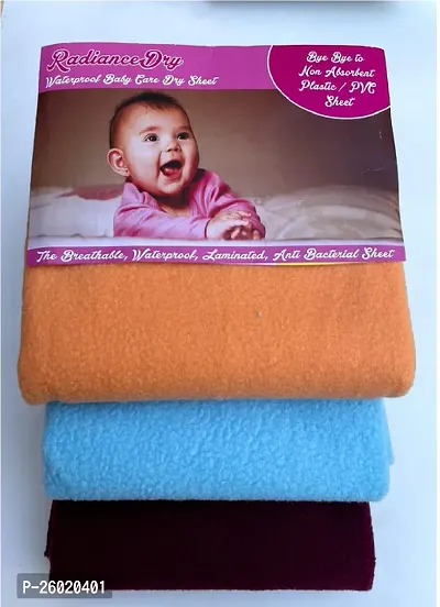 Comfortable Multicoloured Cotton Crib Baby Bedsheet Pack Of 3