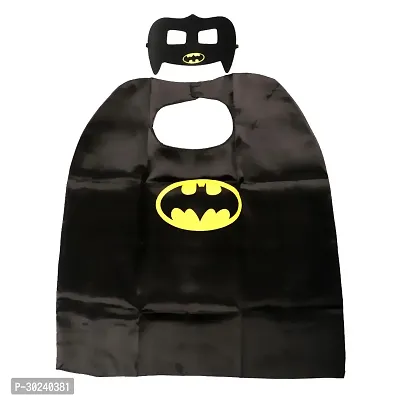 GREENR JOY Fabric Superhero Batman Cape With Mask For Kids-thumb0