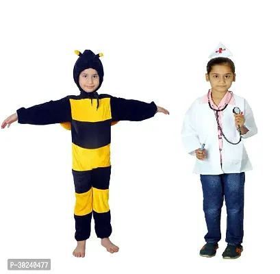 GREENR JOY Pack of 2 Superhero Honey Bee Costume for Boys and Female Doctor Dress dress for girls-thumb0