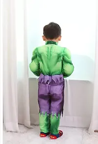 GREENR JOY Fabric Hulk Superhero Costume For Kids Halloween Dress Fancydress Birthday Gift-thumb1