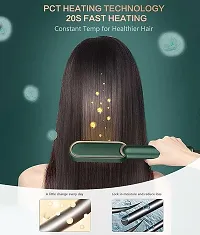 Hair Straightener Comb for Women  Men, Hair Styler, Straightener Brush Comb with 5 Temperature Control - (MULTI COLOUR)-thumb2