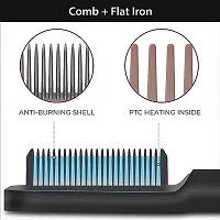 Hair Straightener Comb for Women  Men, Hair Styler, Straightener Brush Comb with 5 Temperature Control - (MULTI COLOUR)-thumb3