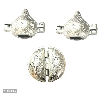 Aluminuim Modak  Gujiya Mould Sacha For Festivals-Silver(Set Of 3 Pcs)