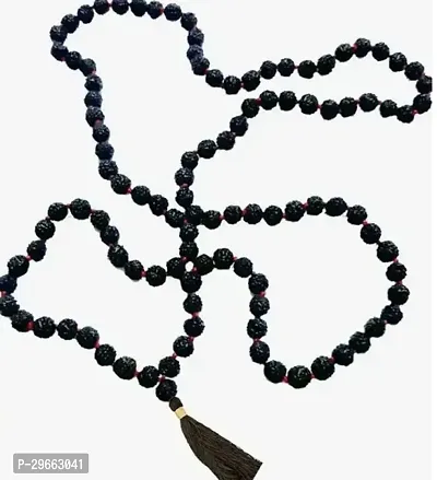 Alluring Black Wood Rudraksh Rudraksha Chain For Men