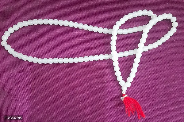 white beads quartz mala-thumb3