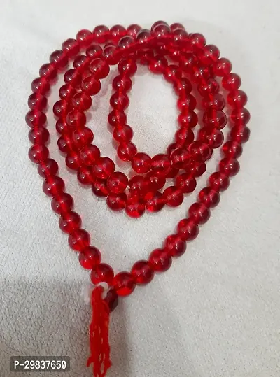 Red agate crystal mala-thumb0