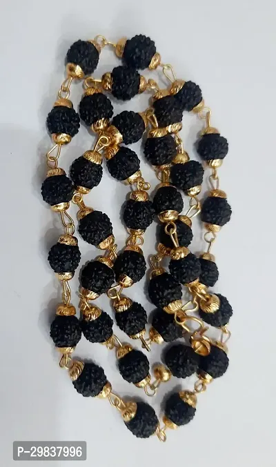 gold plated rudraksha mala