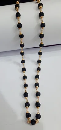 gold plated rudraksha mala-thumb1