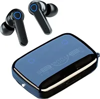 M19 TWS Bluetooth V5.1 Earphones Active Noise Cancelling with LED Display Portable Wireless Touch Control Earbuds TWS Earphone with Flashlight Charging Case (Black).-thumb2