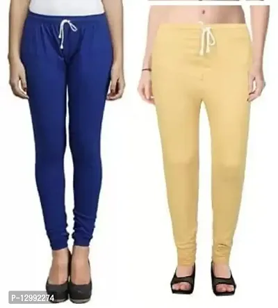 Buy Maruti Enterprise Women's Cotton Lycra Fully Stretchable Ankle Length  Churidar Slim fit Skin fit Leggings for Girls and Women Bottom wear Pack of  2 Online In India At Discounted Prices