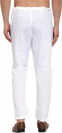 Men Cotton White Pyjama-thumb1