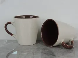 Trunkin' Brown  Cream Ceramic Mug Set of 2-thumb2