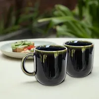 Trunkin' Mugs Set of 2 || Ceramic Mugs || Tea Mugs || Coffee Mugs || Microwave Safe || Brown  Black || 4.5x3.75 Inch-thumb1