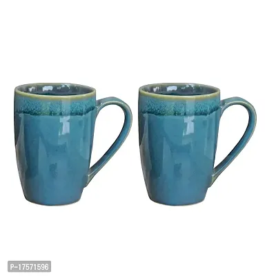 Trunkin' Mugs Set of 2 || Ceramic Mugs || Green || Tea Mugs || Coffee Mugs || Microwave Safe || 4.5x4.25 Inch-thumb2