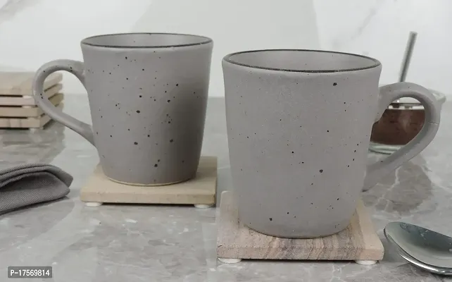 Trunkin' Gray Ceramic Mug Set of 2