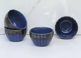 Trunkin' Blue Dinnerware Katori Bowl - Set of 4 - 4x2.25 Inch-thumb2