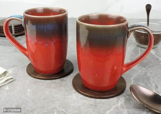 Trunkin' Red Ceramic Mug Set of 2