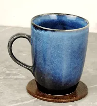 Trunkin' Dinnerware Collection Ceramic Blue Mug Set of 2-thumb3