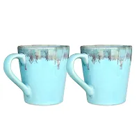 Trunkin' Mugs Set of 2 || Ceramic Mugs || Tea Mugs || Coffee Mugs || Microwave Safe || Green || 5x4 Inch-thumb1