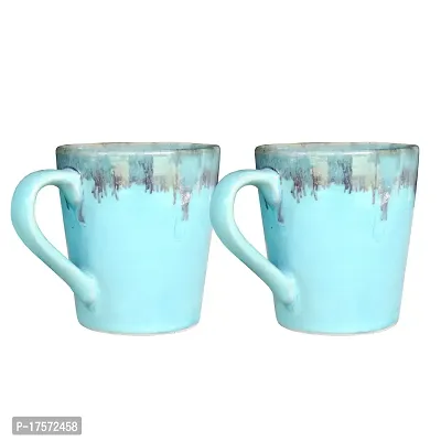 Trunkin' Mugs Set of 2 || Ceramic Mugs || Tea Mugs || Coffee Mugs || Microwave Safe || Green || 5x4 Inch-thumb2