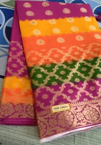 Beautiful Cotton Jaquard Saree Without Blouse Piece For Women-thumb1