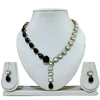 JN HANDICRAFTtrade; Neckles with Black Stone and Rose-thumb1