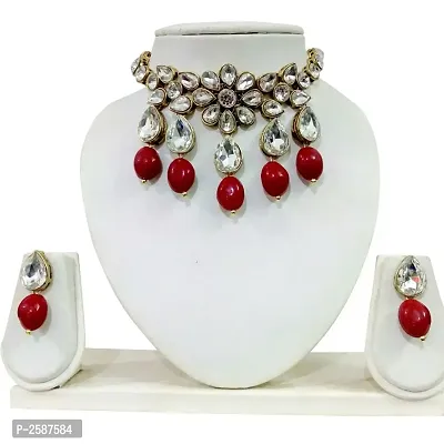 Kundan Chokar Necklace set with Earring MRN