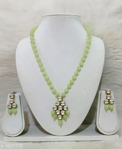 Partywear Beads Necklace Set for Women